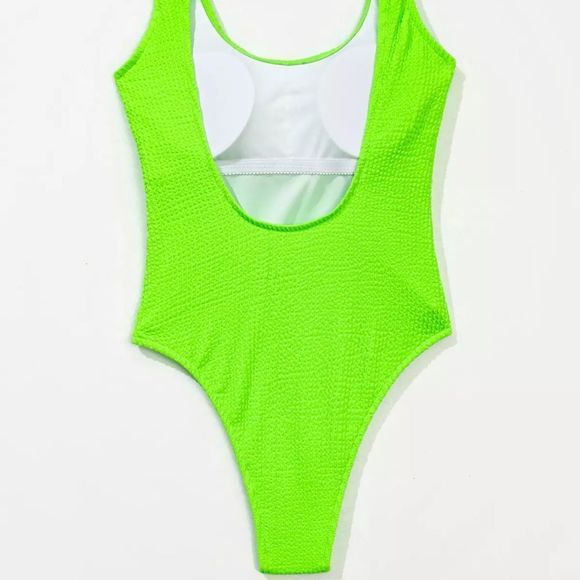 Neon Green Sexy Bathing Suit - Picture 10 of 12